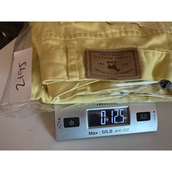 Lauren Ralph Lauren Sz 6 Sunny Yellow Capri Jeans 100% Cotton 28" Waist Pastel‎ - Picture 11 of 11